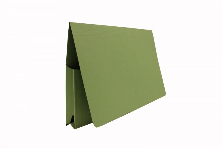 Exacompta Guildhall 50PK Full Flap Document Wallet 315gsm Green - Image 2