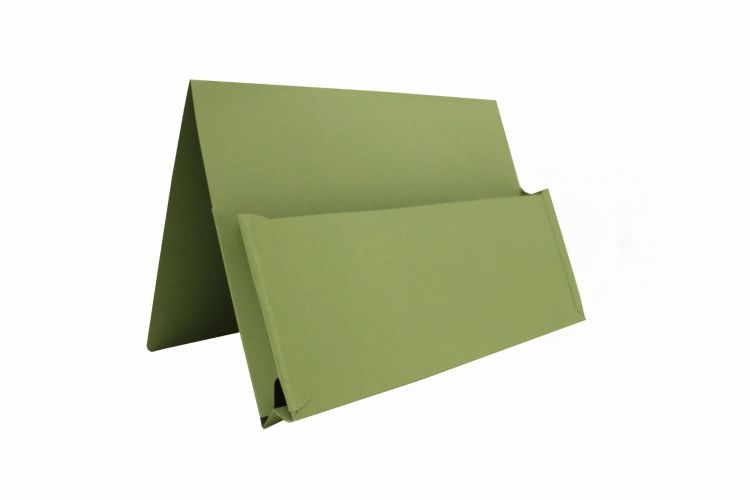 Exacompta Guildhall 50PK Full Flap Document Wallet 315gsm Green - Image 3