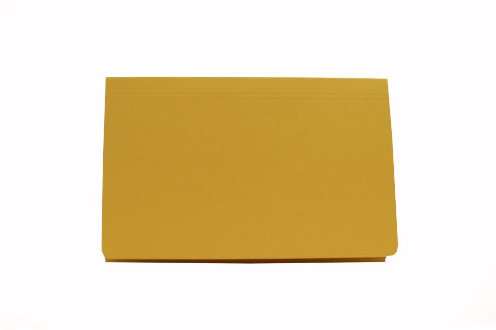 Exacompta Guildhall 50PK Full Flap Document Wallet 315gsm Yellow