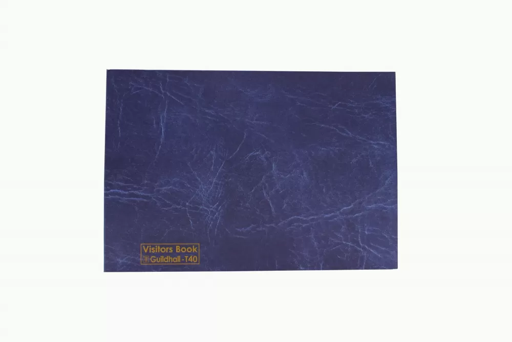 Exacompta Guildhall Loose Leaf Visitors Book Blue