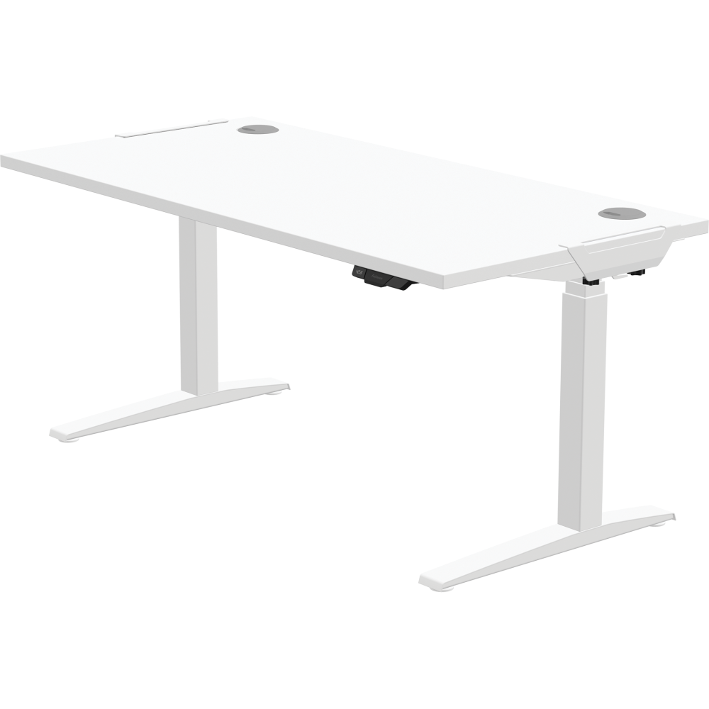 Fellowes Levado White Desk Base and White Worktop 1600mm