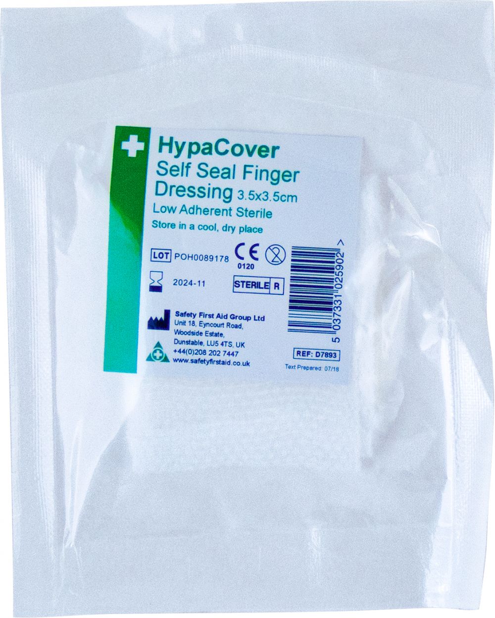 HypaCover Self Seal Finger Dressing 35 x 35cm (Pack of 12)