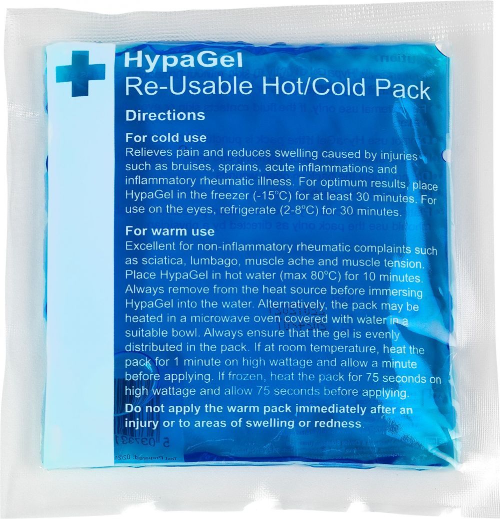 HypaGel Hot/Cold Pack Compact Reusable 13x14cm 140g
