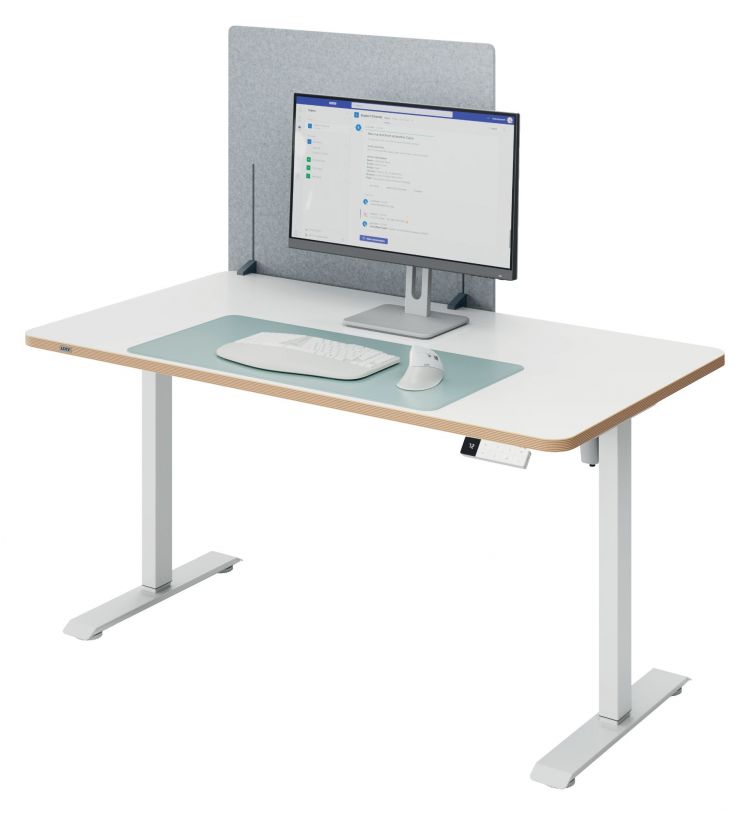 Leitz 61230085 Height Adjustable Desk Divider - 80x70cm