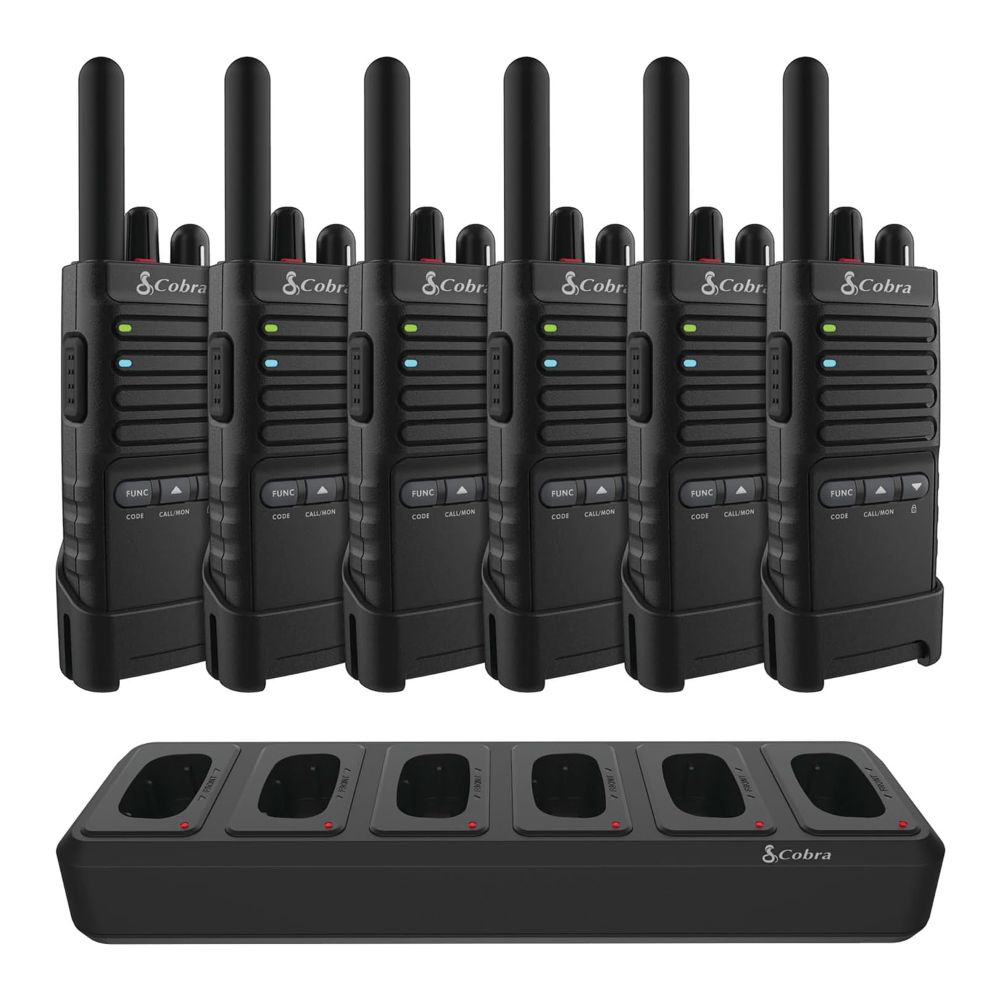Cobra PX650 2 Way Radio 16 Channel Pack of 6