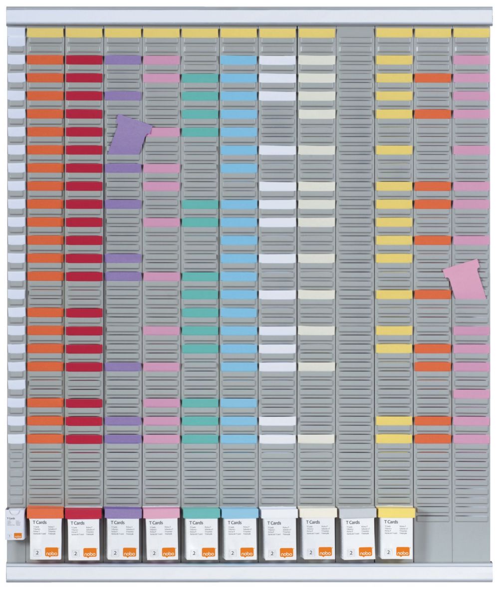 Nobo 2911200 T-Card Large Format Annual Planning Kit
