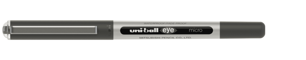 uni-ball Eye 12 Pack Black Micro Rollerball Pen 0.5mm Nib
