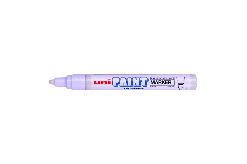 uni-ball PX-20 12 Pack White Paint Marker Medium Nib 2-3 mm