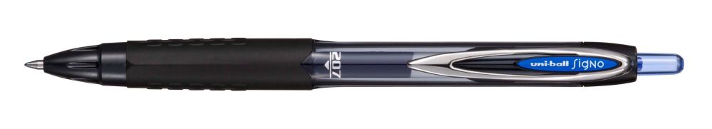 uni-ball Signo 207 12 Pack Blue Retractable 0.7mm Med Nib Rollerball