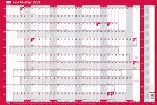 Sasco 2027 Mounted Original Year Wall Planner 915 x 610mm thumbnail 1