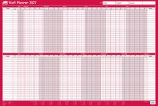 Sasco 2027 Unmounted Staff Year Wall Planner 915 x 610mm thumbnail 1
