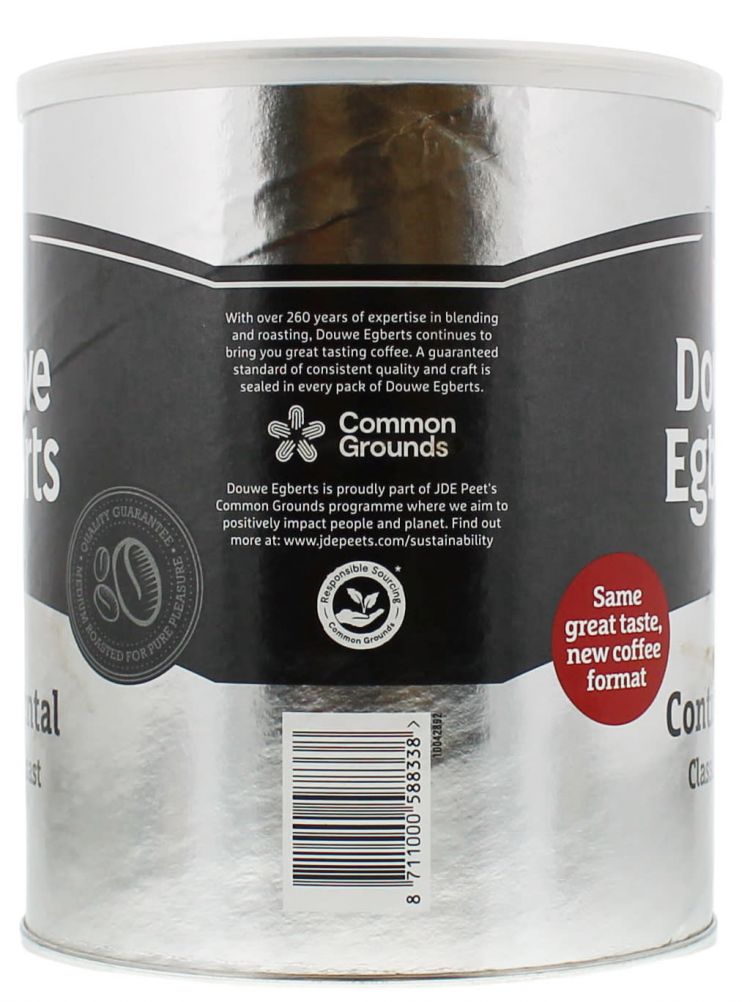Douwe Egberts 750G Rich Roast Continental Classic Tin - Image 3