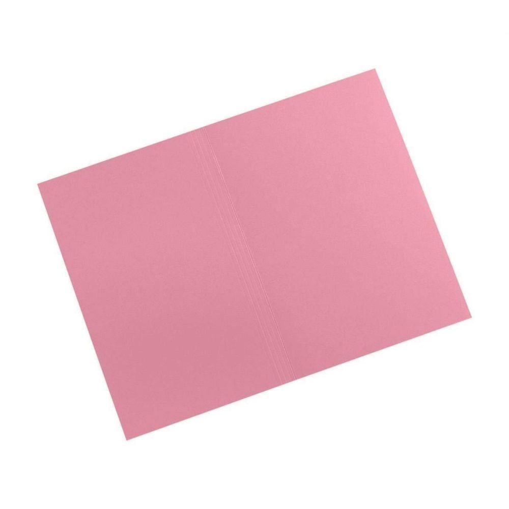 Exacompta Guildhall 100PK Square Cut Folder Foolscap 315gsm Pink