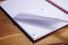 Black n` Red Wirebound Ruled Perforated Hardback Notebook A4 Pack 5 thumbnail 4