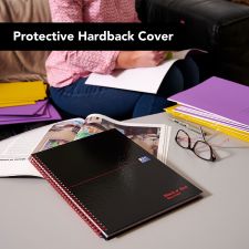 Black n` Red Wirebound Recycled Ruled Hardback Notebook A4 Pack of 5 thumbnail 8