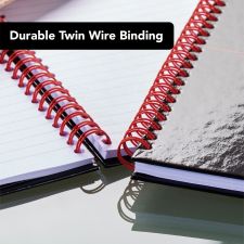 Black n` Red Wirebound Recycled Ruled Hardback Notebook A4 Pack of 5 thumbnail 9