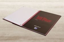 Black n` Red Wirebound Recycled Ruled Hardback Notebook A4 Pack of 5 thumbnail 4