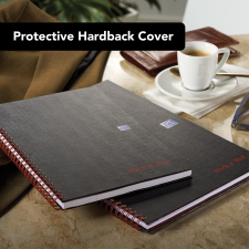 Black n` Red Wirebound Ruled Hardback Notebook 140 Pages A4 Pack 5 thumbnail 6