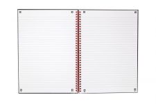 Black n` Red Wirebound Ruled Hardback Notebook 140 Pages A4 Pack 5 thumbnail 2