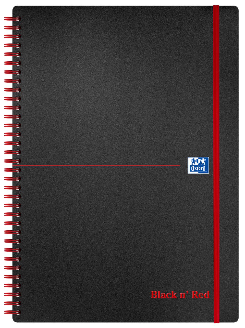 Black n` Red Wirebound Polypropylene Notebook 140 Pages A4 Pack of 5