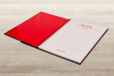 Black n` Red Wirebound Recycled Ruled Hardback Notebook A5 Pack of 5 thumbnail 4
