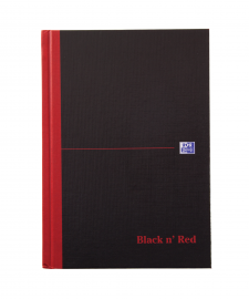 Black n` Red Casebound Hardback Notebook 192 Pages A5 Pack of 5 thumbnail 1