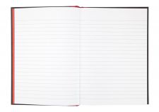 Black n` Red Casebound Hardback Notebook 192 Pages A5 Pack of 5 thumbnail 3