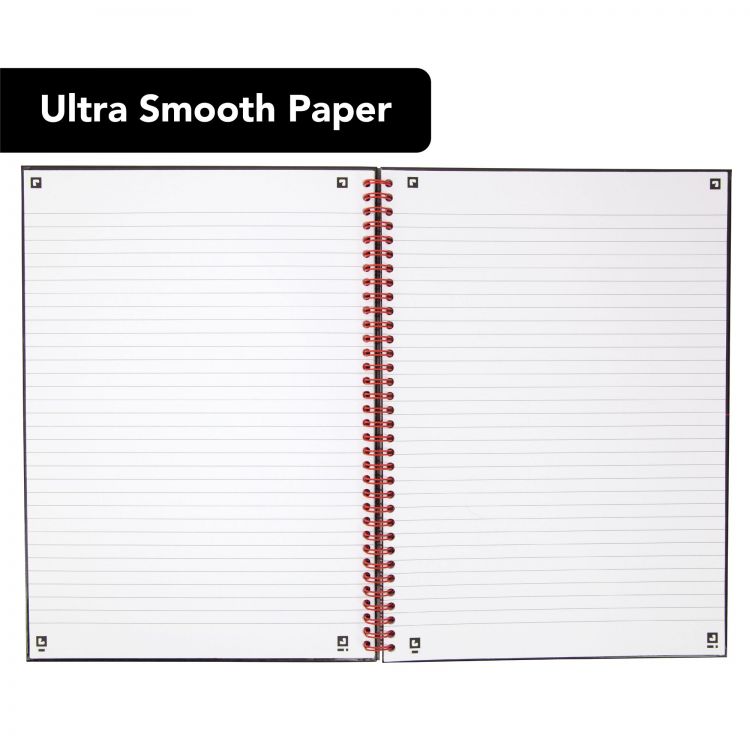 Black n` Red Wirebound Notebook 100 Pages A4 Pack of 10 - Image 4