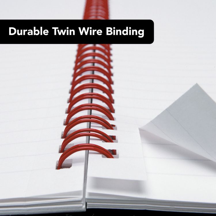 Black n` Red Wirebound Notebook 100 Pages A4 Pack of 10 - Image 6