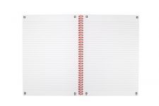 Black n` Red Wirebound Notebook 100 Pages A4 Pack of 10 thumbnail 2