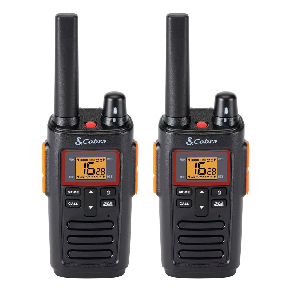 Cobra RX380 2 Way Radio 16 Channel Twin Pack