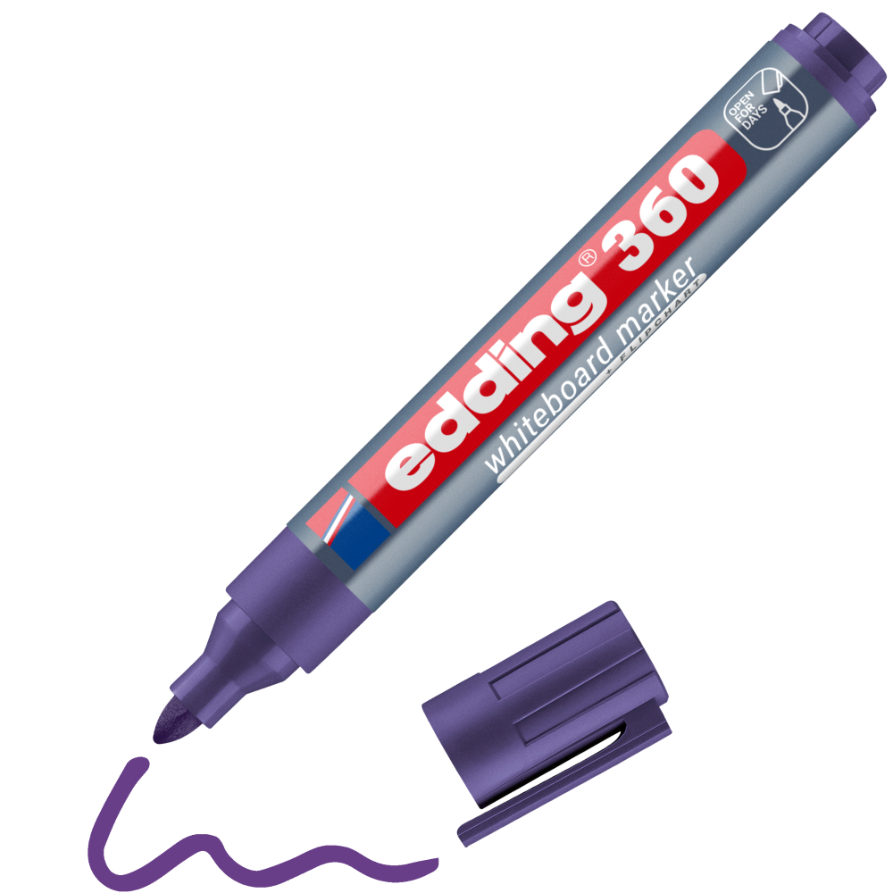 edding 360 whiteboard Violet marker Box of 10