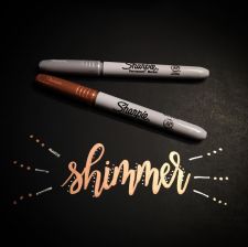 Sharpie Metallic Permanent Markers Gold Fine Point Single Pack thumbnail 4