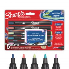 Sharpie Creative Marker Acrylic Paint Bullet Tip Pack of 5 Assorted Earth Colours thumbnail 2