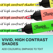 Sharpie Tank Highlighters Clearview  Assorted Colours Pack of 8 thumbnail 6