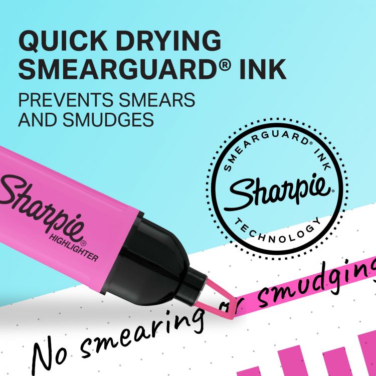Sharpie Tank Highlighters Clearview  Assorted Colours Pack of 8 - Image 8