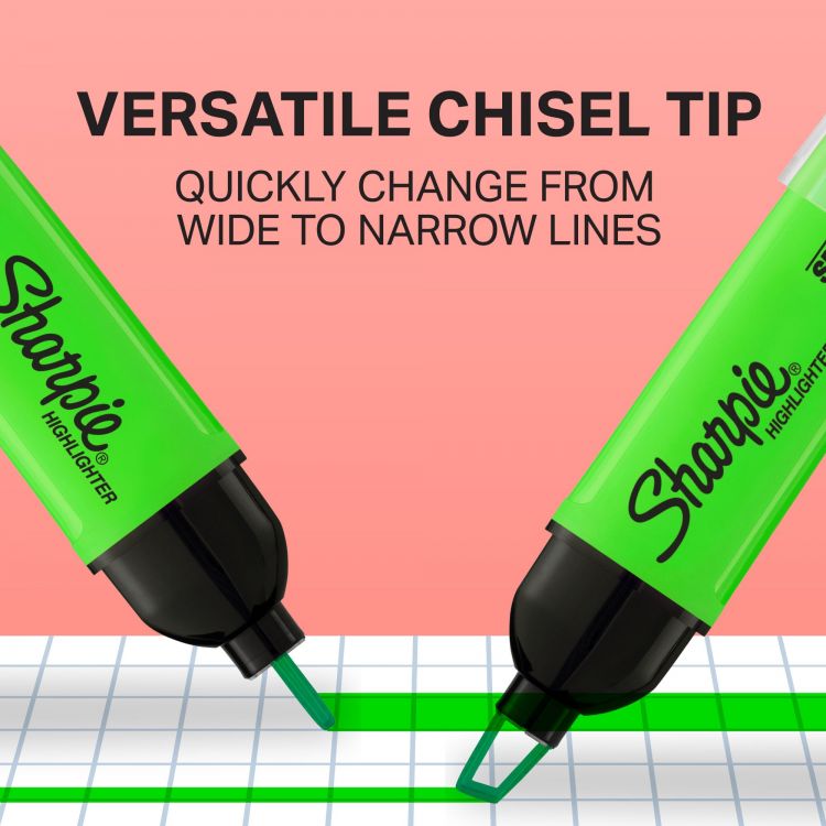 Sharpie Tank Highlighters Clearview  Assorted Colours Pack of 8 - Image 5