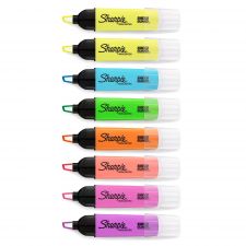 Sharpie Tank Highlighters Clearview  Assorted Colours Pack of 8 thumbnail 2