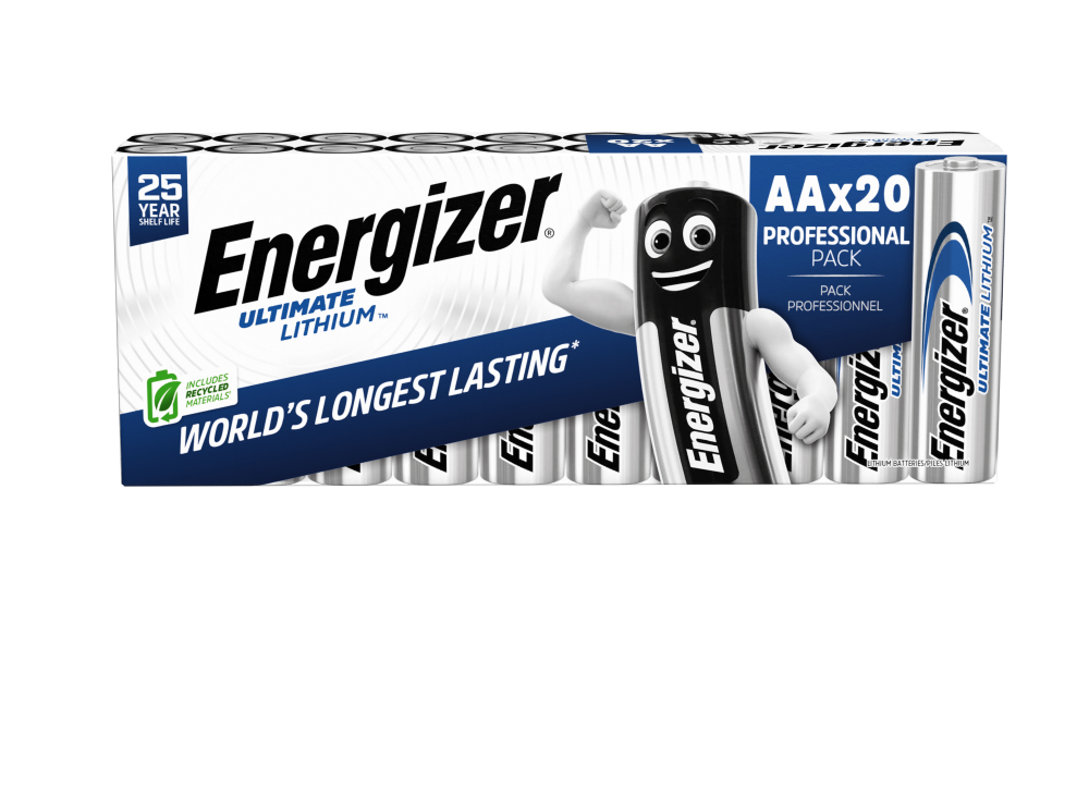 Energizer Lithium AA Battery Pack of 20