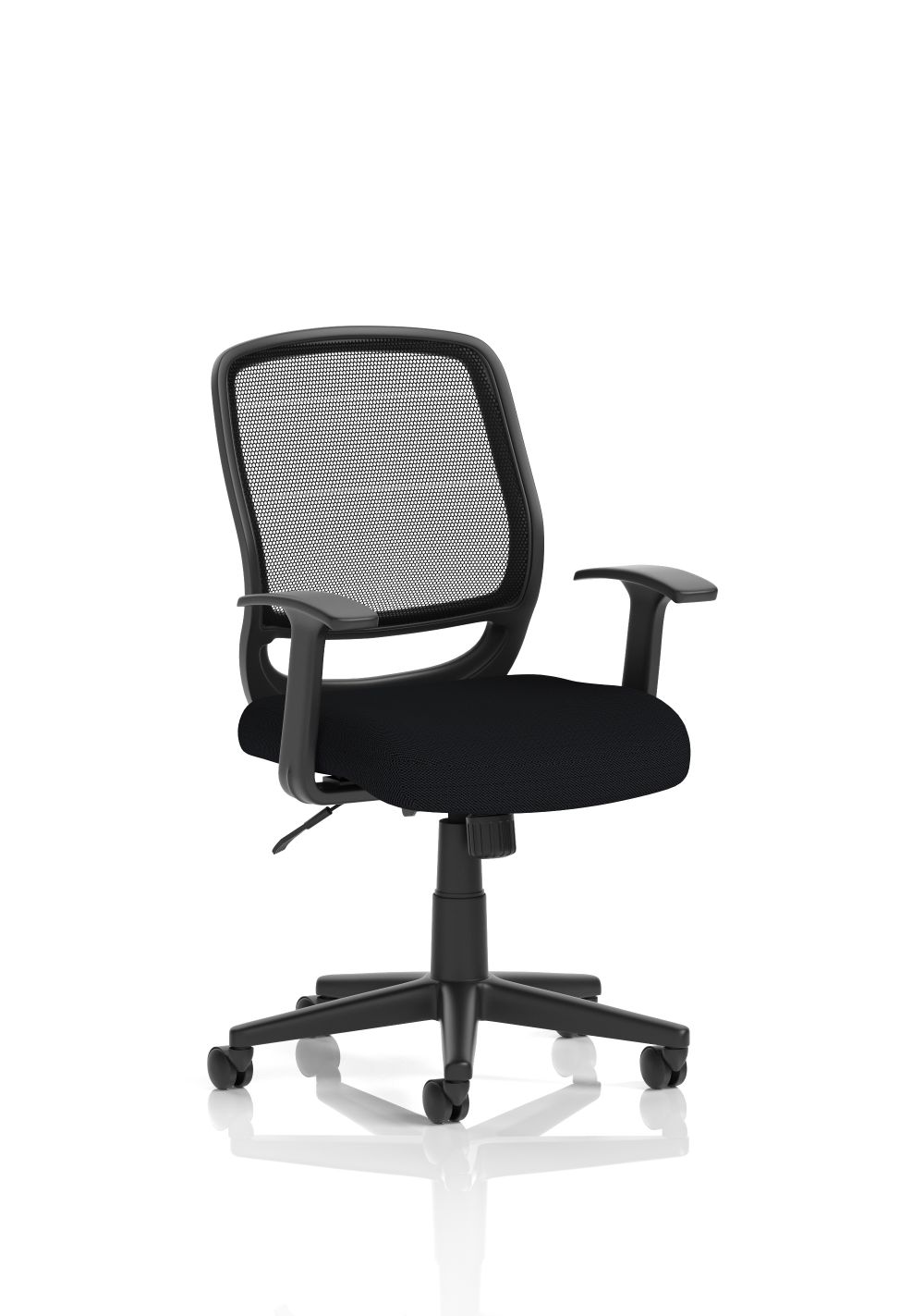 DYNAMIC  Mave Task Operator Chair Black Mesh With Arms Black Seat