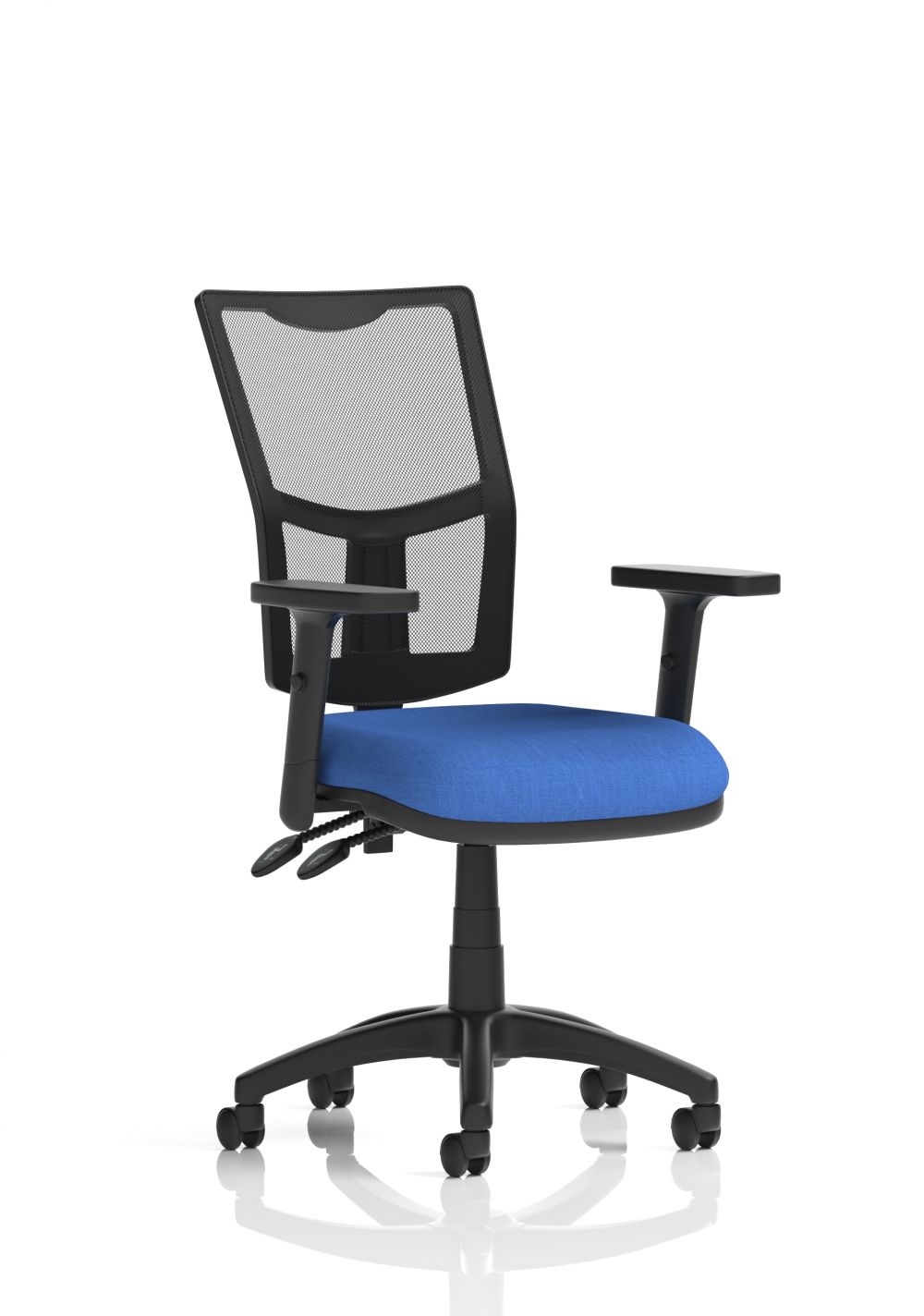 DYNAMIC  Eclipse Plus II Lever Operator Chair Mesh Back Blue With Adjustable Arms