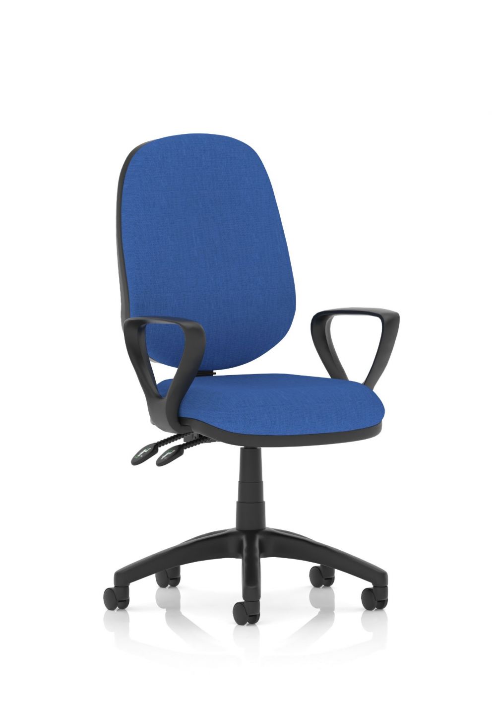 DYNAMIC  Luna II Lever Task Operator Chair With Loop Arms Blue