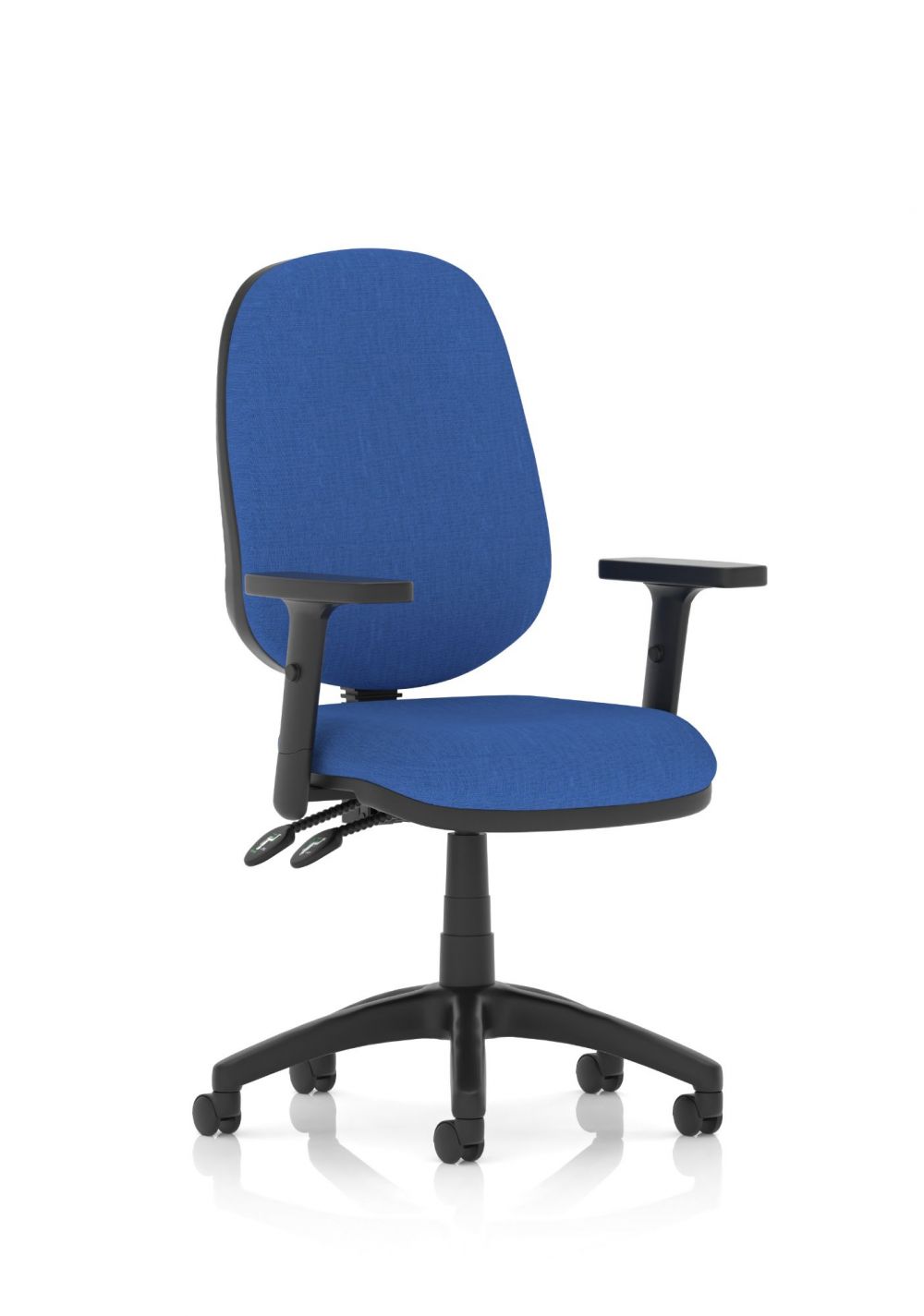 DYNAMIC  Luna II Lever Task Operator Chair With Height Adjustable Arms Blue