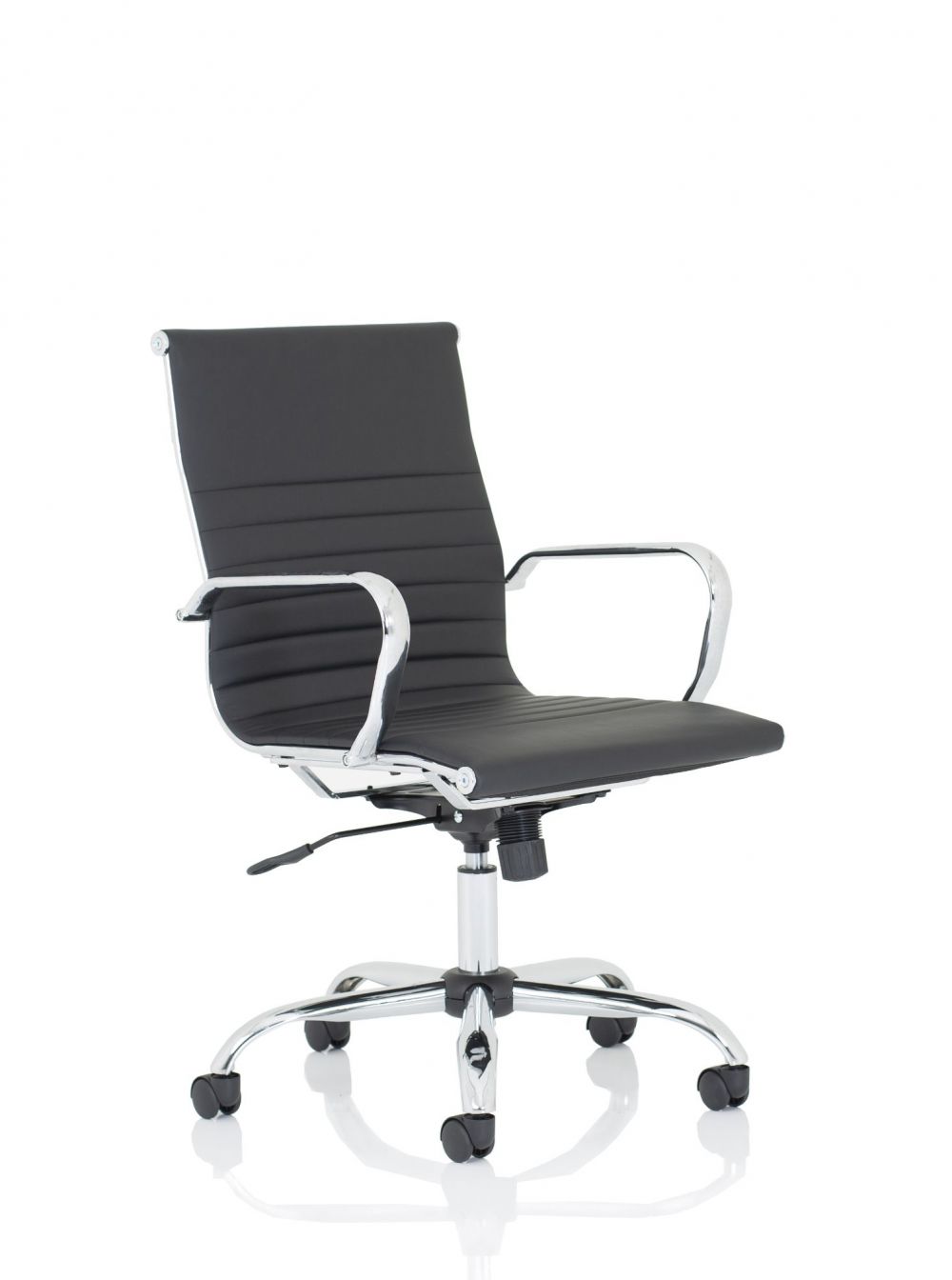 DYNAMIC  Nola Executive Chair Medium Back Soft Bonded Leather Black