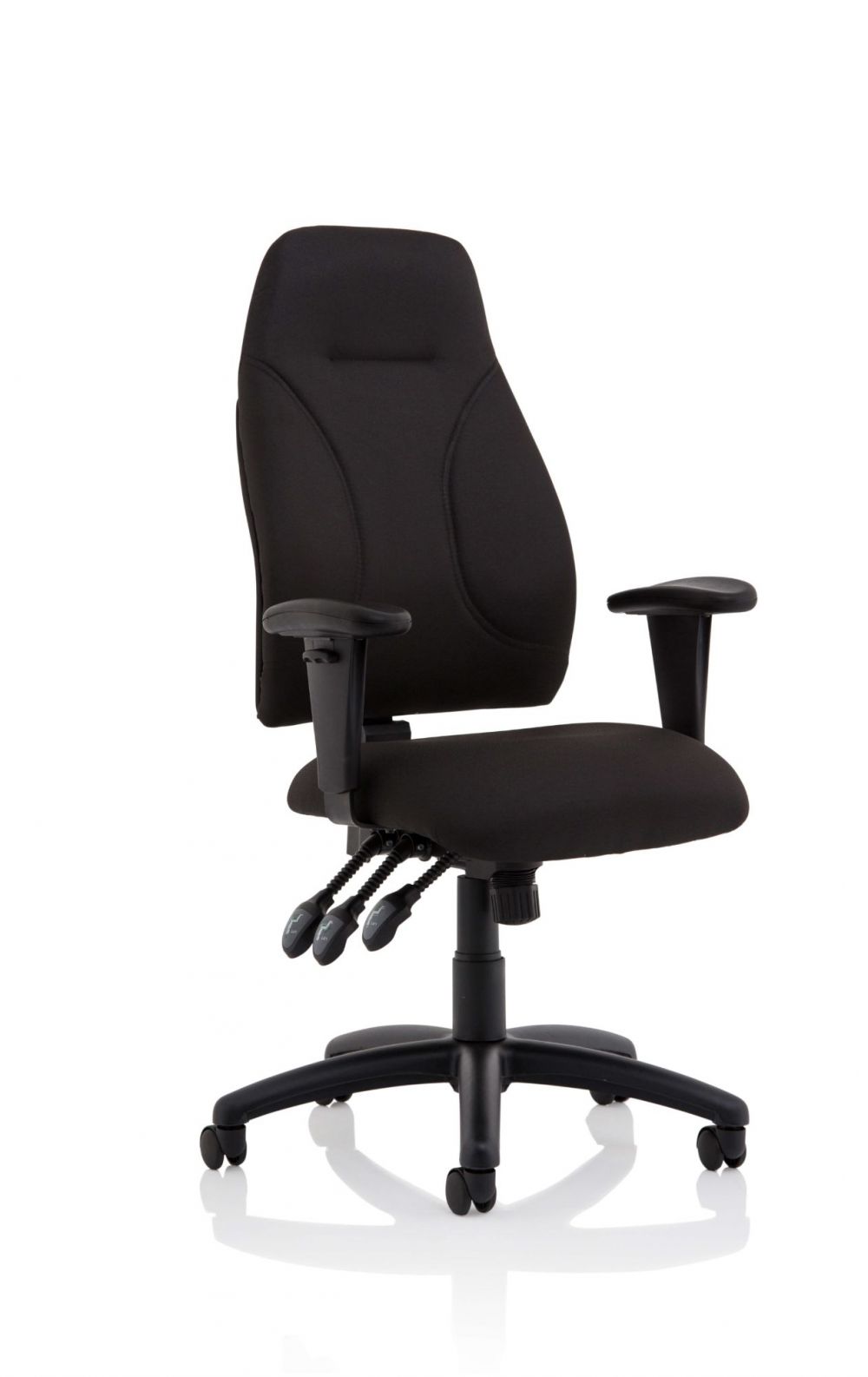 DYNAMIC  Esme Posture Chair With Height Adjustable Arms Black Fabric