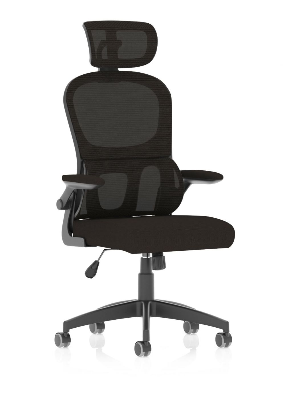 DYNAMIC  Iris Task Operator Black Mesh Back Fabric Seat