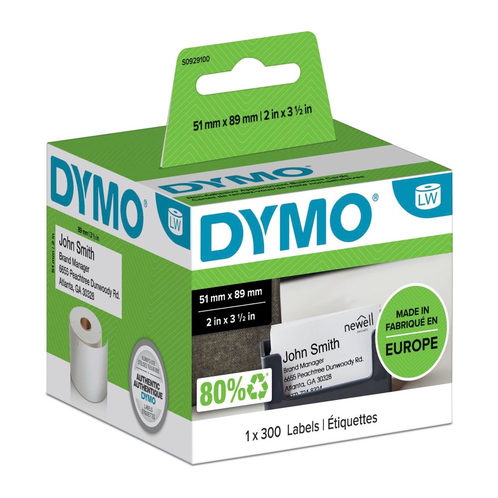 Dymo+S0929100+51mm+x+89mm+Appointment+Name+Badge+Cards