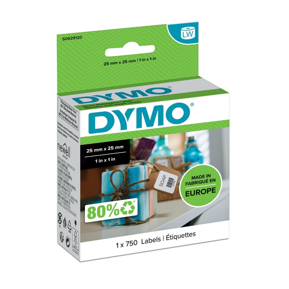 Dymo+S0929120+25mm+x+25mm+Square+Multipurpose+Labels
