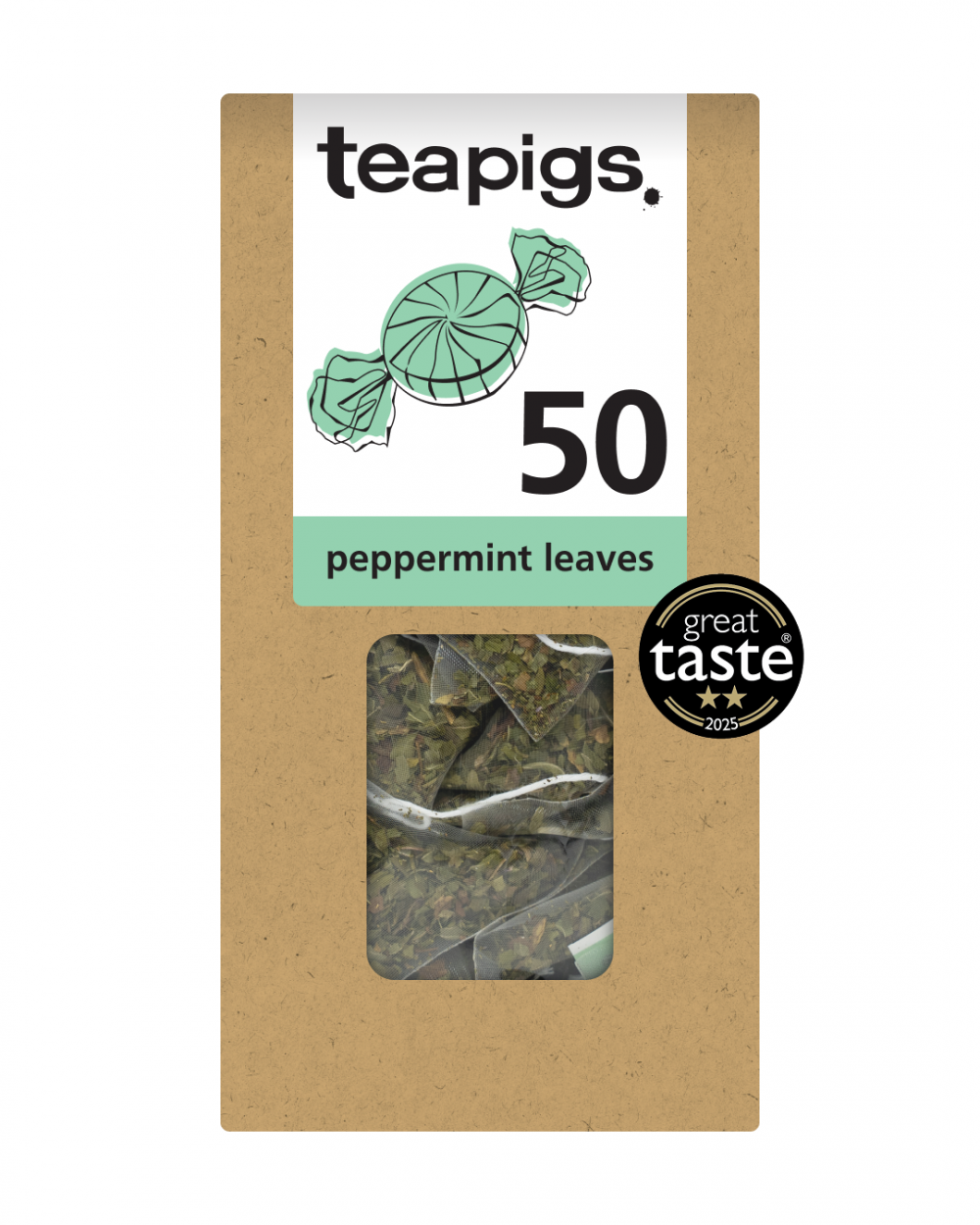 Teapigs Peppermint Leaves Envelope Tea Bags Pack of 50