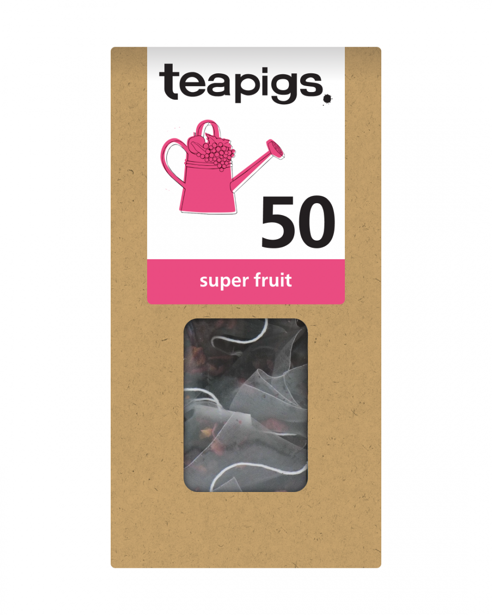 Teapigs Super Fruit Envelope Tea Bags Pack of 50